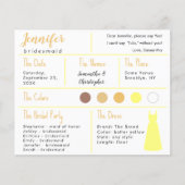 Carte d'information de la femme de ménage couleur  (Devant)