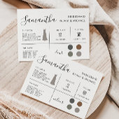 Carte d'information de la femme de ménage, fête de