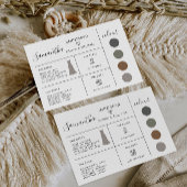 Carte d'information de la femme de ménage, soirée 