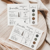 Carte d'information de la femme de ménage, soirée 