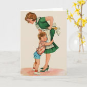 Carte d'information de la Fête des Mères et Fils v (Fleur jaune)