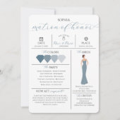 Carte d'information de la fête nuptiale Serez-vous (Devant)