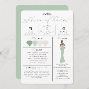 Carte d'information de la fête nuptiale Serez-vous