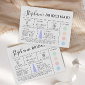 Carte d'information de la servante moderne, cartes