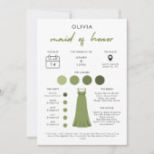 Carte d'information de la suite de la mariée, Demo (Devant)