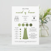 Carte d'information de la suite de la mariée, Demo (Debout devant)