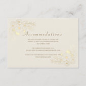Carte d'information de l'hôtel Ivory Gold Mariage (Devant)