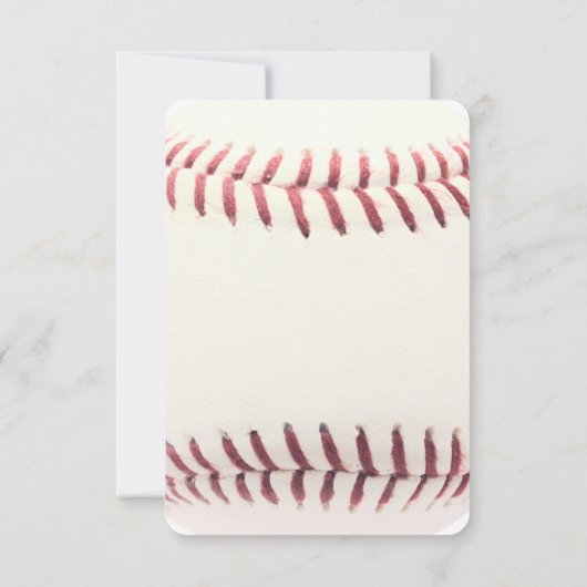 Carte d'information de l'invité Baseball Bar Mitzv (Dos)