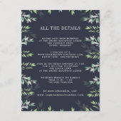 Carte d'information de l'invité de l'hiver (Devant)