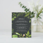 Carte d'information de l'invité du jardin de minui (Debout devant)