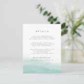 Carte d'information de l'invité Seaglass Tides (Debout devant)