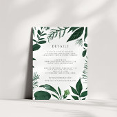 Carte d'information de l'invité Wild Forest