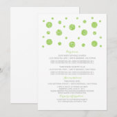 Carte d'information de mariage à confettis paillet (Devant / Derrière)