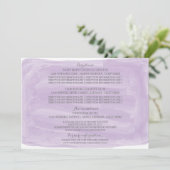Carte d'information de mariage à l'aquarelle viole (Debout devant)