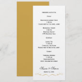 Carte d'information de mariage à l'écriture élégan (Devant / Derrière)