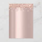 Carte d'information de mariage avec détails d'étin (Dos)