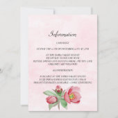 Carte d'information de mariage élégante. Invitatio (Devant)