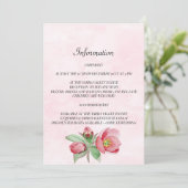 Carte d'information de mariage élégante. Invitatio (Debout devant)