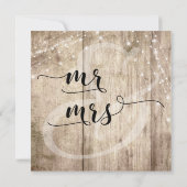 Carte d'information de mariage personnalisée (Dos)