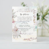 carte d'information de mariage seashage beach (Debout devant)