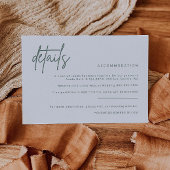 Carte d'information de mariage Simple Details