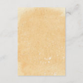 Carte d'information de mariage sur le sable et les (Dos)