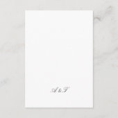 Carte d'information de mariage The Finer Details (Dos)