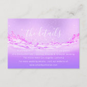 Carte d'information de mariage Tropic (Devant)