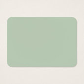 Carte d'information de mariage vert sauge (Dos)