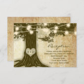 Carte d'information de réception de lumières rusti (Devant / Derrière)