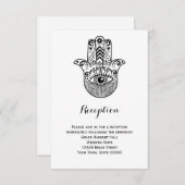 Carte d'information de réception de mariage à main (Devant / Derrière)