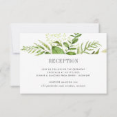 Carte d'information de réception de mariage Wild M (Devant)