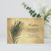 Carte d'information de réception Peacock à look vi (Debout devant)