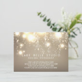 Carte d'information de réservation Gold Subtle Par (Debout devant)