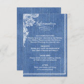 Carte d'information Denim and Lace (Devant / Derrière)