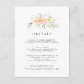 Carte d'information d'invité Airy Floral (Devant)