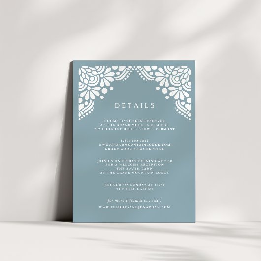 Carte d'information du client Beaux Arts | Tourmal