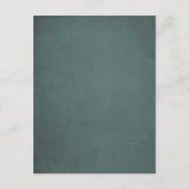 Carte d'information du Mariage forestier Pine Tree (Dos)