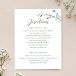 Carte d'information du Mariage Rustic Dark Green F<br><div class="desc">Cette belle carte de boîtier mariage rustique dispose d'un arrière - plan blanc classique avec des fleurs sauvages dessinés à la main dans un vert profond et une typographie élégante. Utilisez ce modèle de carte pour les directions, l'hébergement, etc. Si vous n'avez pas besoin des deux groupes de texte, supprimez...</div>