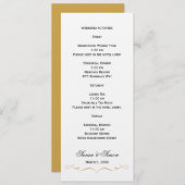 Carte d'information élégante du Mariage de script  (Devant / Derrière)