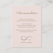 Carte d'information hôtelière pour mariage avec le (Devant)