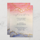 Carte d'information | Lavis de peinture à l'eau co (Devant / Derrière)