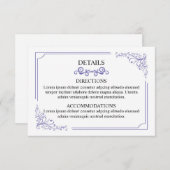 Carte d'information mariage (Devant / Derrière)