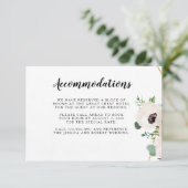 Carte d'information Mariage Coral Rose Flowers (Debout devant)