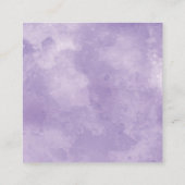 Carte d'information Mariage d'aquarelle Lavender (Dos)