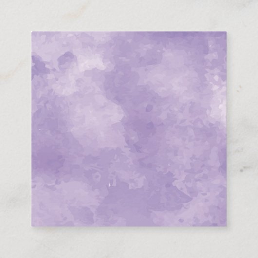 Carte d'information Mariage d'aquarelle Lavender (Dos)