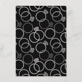 Carte d'information Mariage des anneaux d'argent m (Dos)