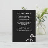 Carte d'information Mariage des anneaux d'argent m (Debout devant)