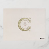 Carte d'information Mariage inspirée Art Nouveau (Verso)