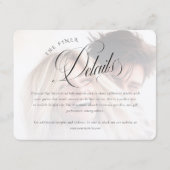 Carte d'information Mariage photo moderne (Devant)